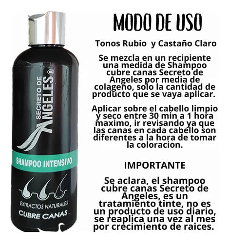 🧴✨ ¡DILE ADIÓS A LAS CANAS CON ESTILO NATURAL! 🔥 OFERTA ESPECIAL: SHAMPOO CUBRE CANAS X 1 UND + 2 OBSEQUIOS 💥