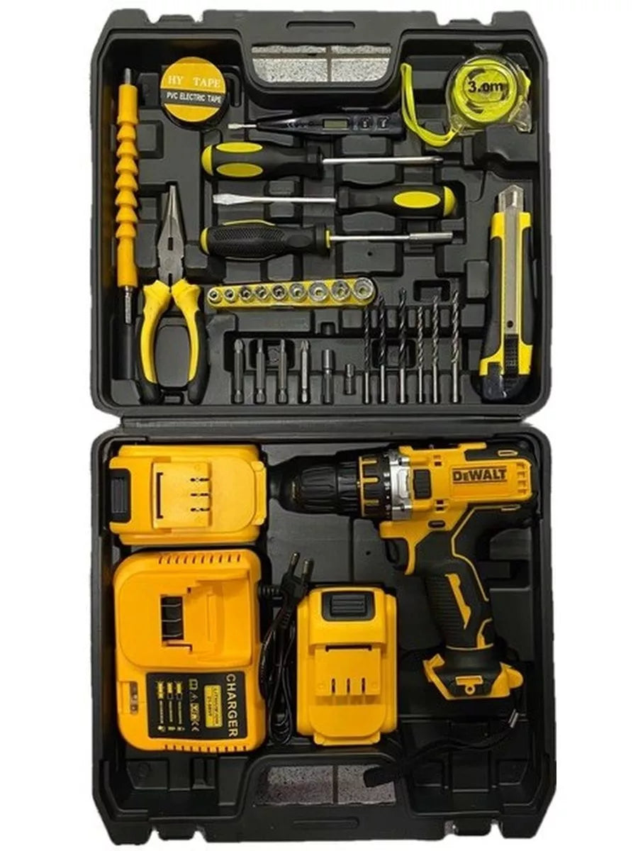 🔧 Kit de Herramientas DEWALT 128V – ¡Todo lo que necesitas en un solo estuche!