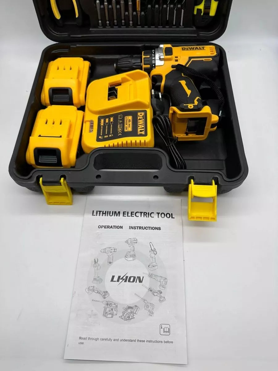 🔧 Kit de Herramientas DEWALT 128V – ¡Todo lo que necesitas en un solo estuche!