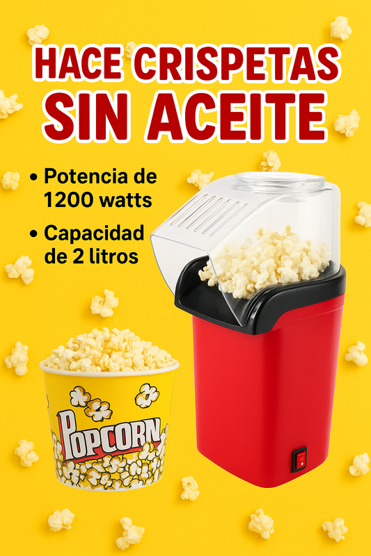 🌟 Máquina de Crispetas Sin Aceite – ¡Rápida, Saludable y Deliciosa! 🌟