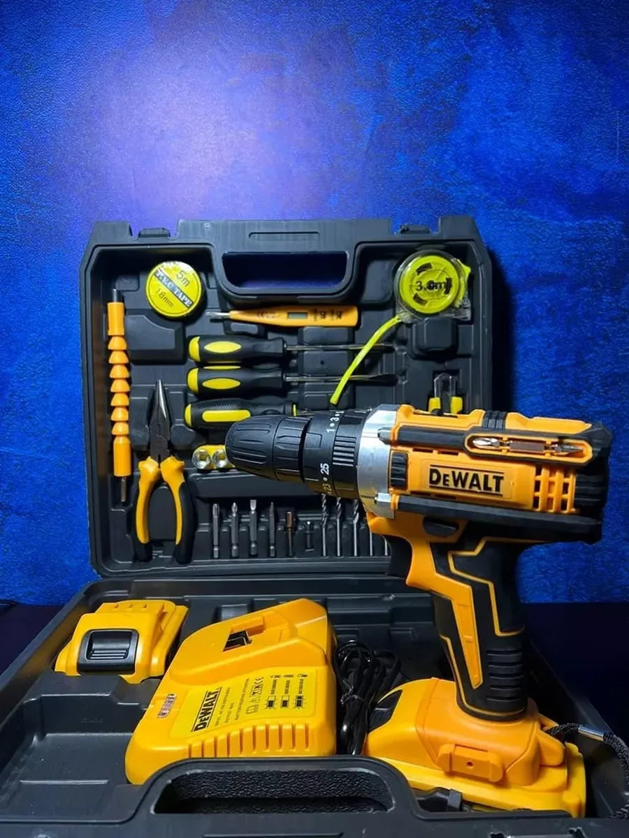 🔧 Kit de Herramientas DEWALT 128V – ¡Todo lo que necesitas en un solo estuche!
