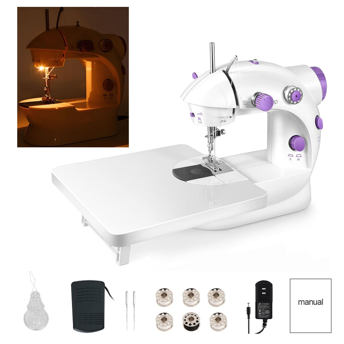 🌟 Mini Máquina de Coser Portátil – ¡Tu aliada perfecta para empezar en la costura! 🌟