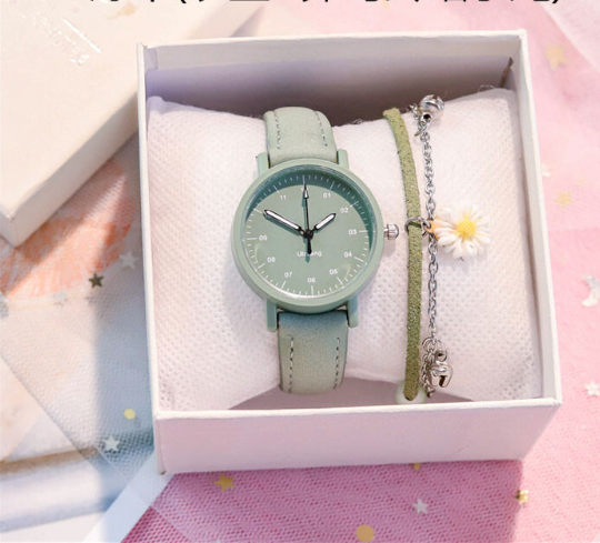 Reloj Ulzzang con Pulsera de Margarita – ¡Oferta por tiempo limitado!